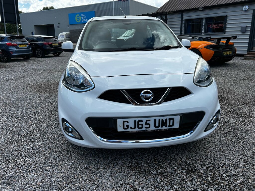 Nissan Micra 1.2 Acenta Hatchback Cvt Euro 5 80 Ps White #2