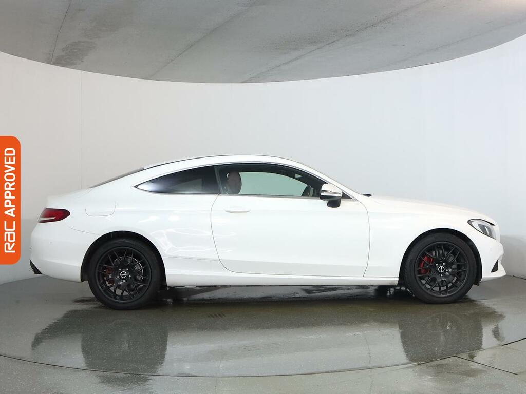 Mercedes-Benz C Class 2.0 C300 Sport Coupe 7G-tronic Euro 6 FM16BXZ White #5