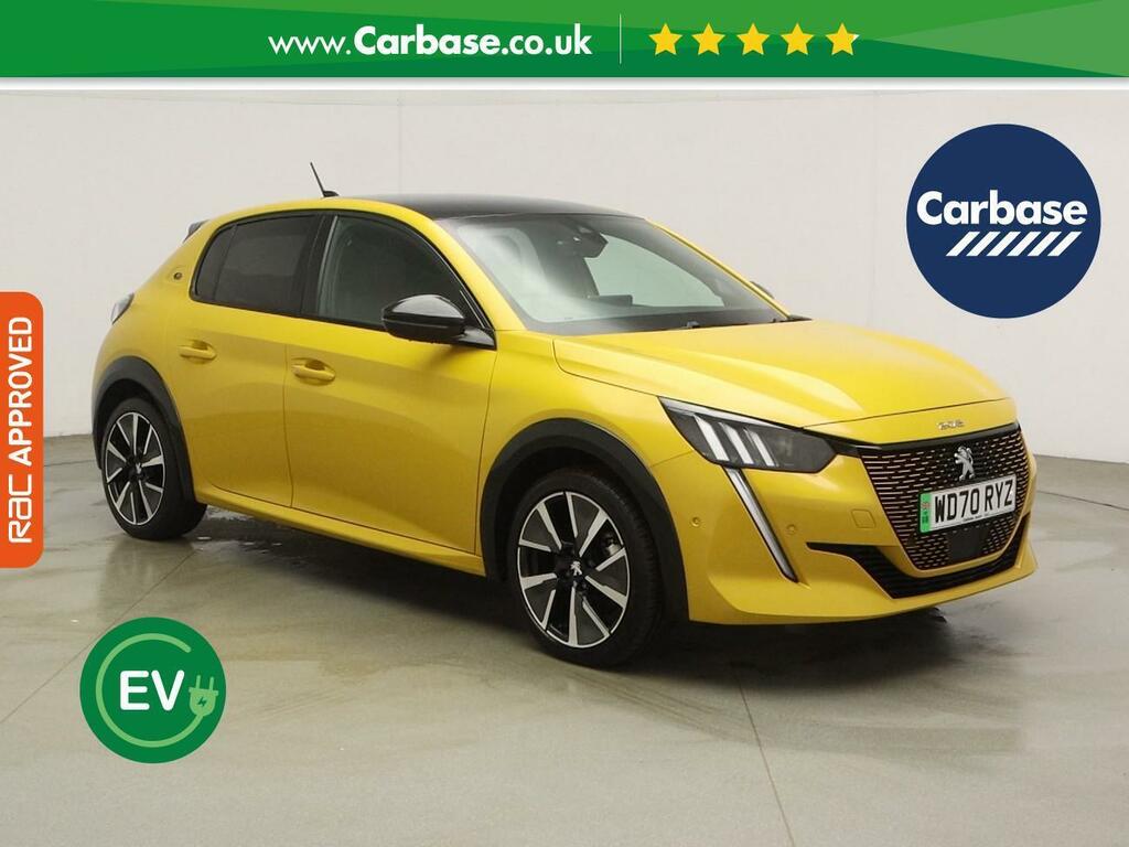 Peugeot e-208 50Kwh Gt Hatchback 136 Ps Yellow