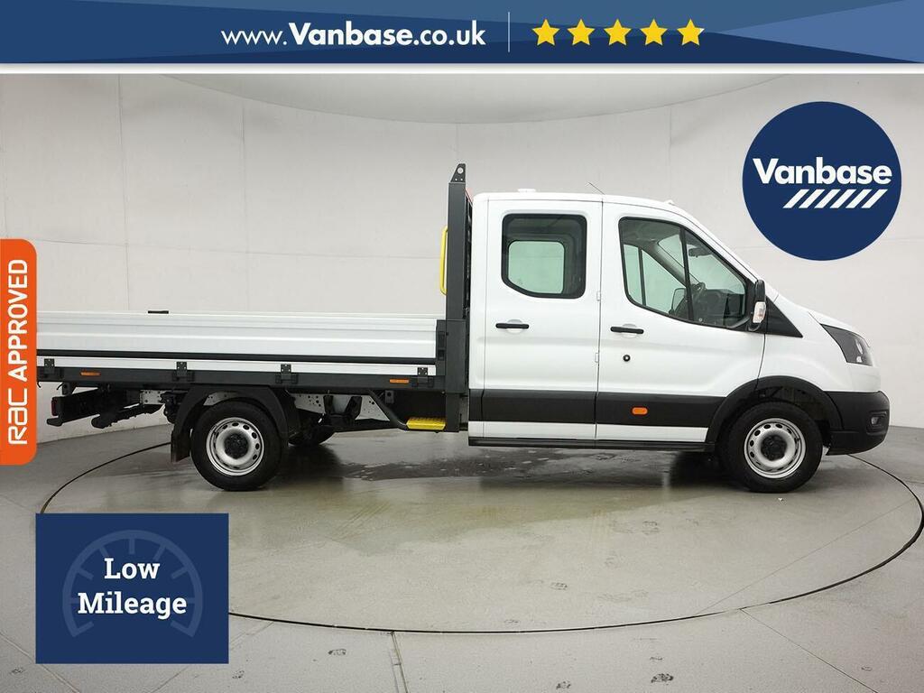 Ford Transit Custom 2.0 350 Ecoblue Leader Dropside Double Cab Die White