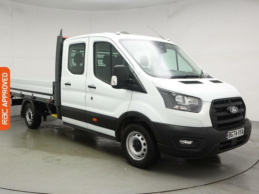 Ford Transit Custom 2.0 350 Ecoblue Leader Dropside Double Cab Die BG74VXA White #3