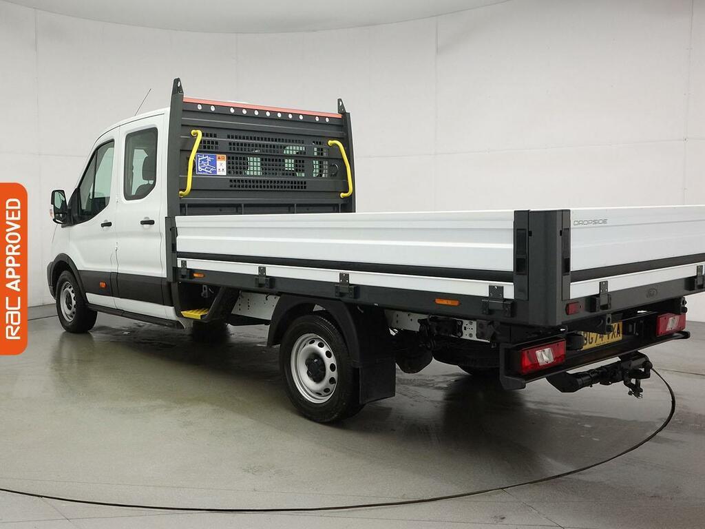Ford Transit Custom 2.0 350 Ecoblue Leader Dropside Double Cab Die BG74VXA White #4