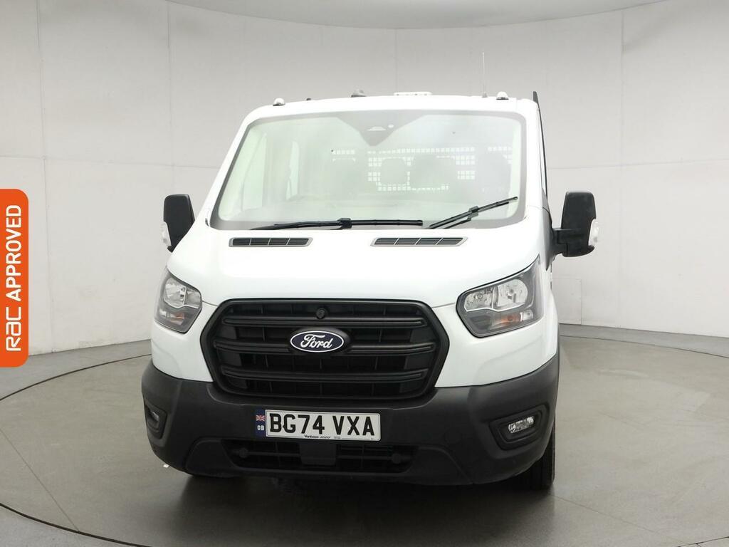 Ford Transit Custom 2.0 350 Ecoblue Leader Dropside Double Cab Die BG74VXA White #5