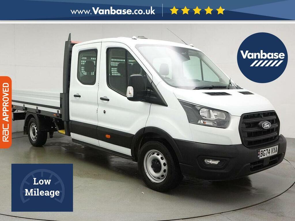 Ford Transit Custom 2.0 350 Ecoblue Leader Dropside Double Cab Die BG74VXA White