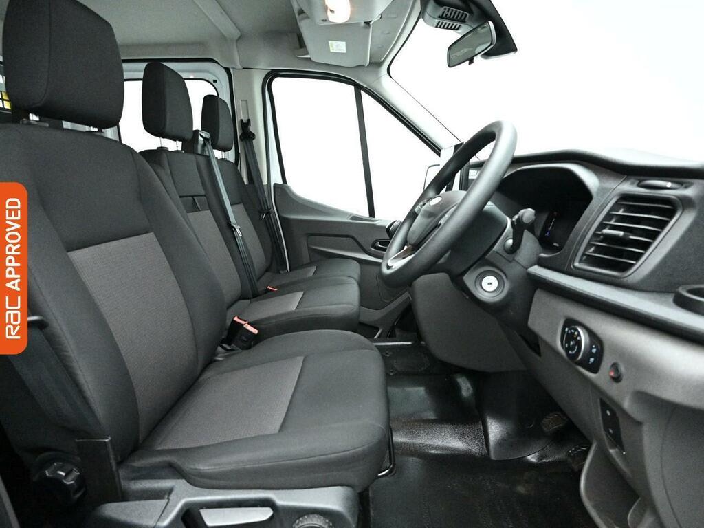 Ford Transit Custom 2.0 350 Ecoblue Leader Dropside Double Cab Die BG74VXA White #2