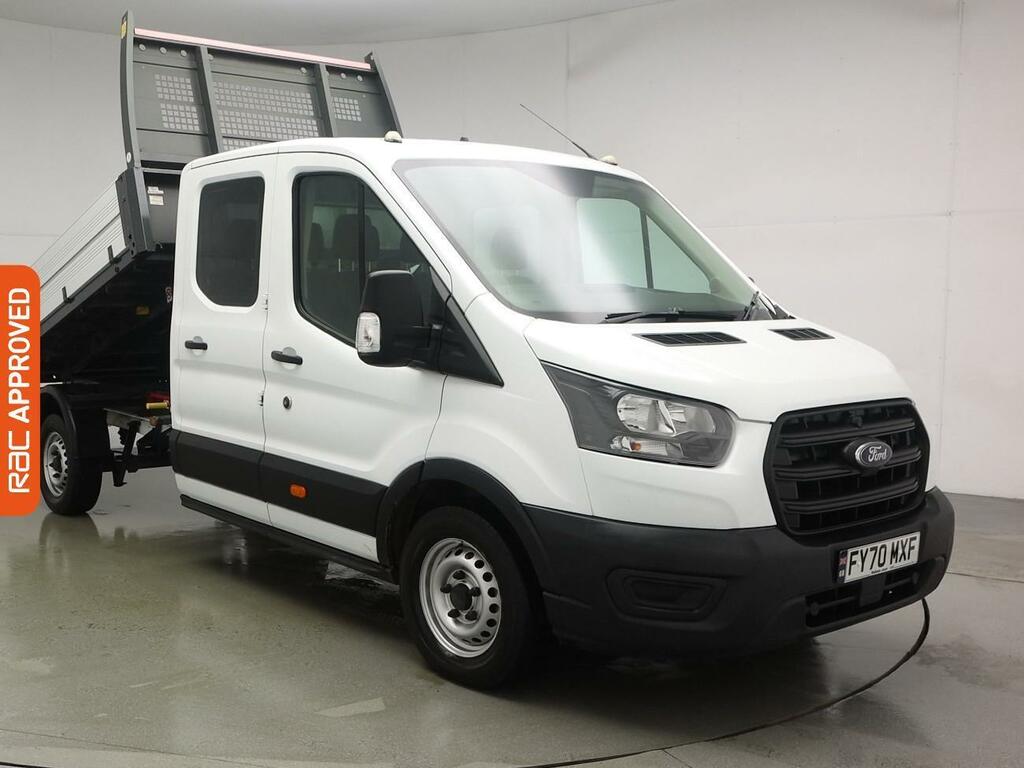 Ford Transit Custom 2.0 350 Ecoblue Leader Chassis Double Cab Dies FY70MXF White #4