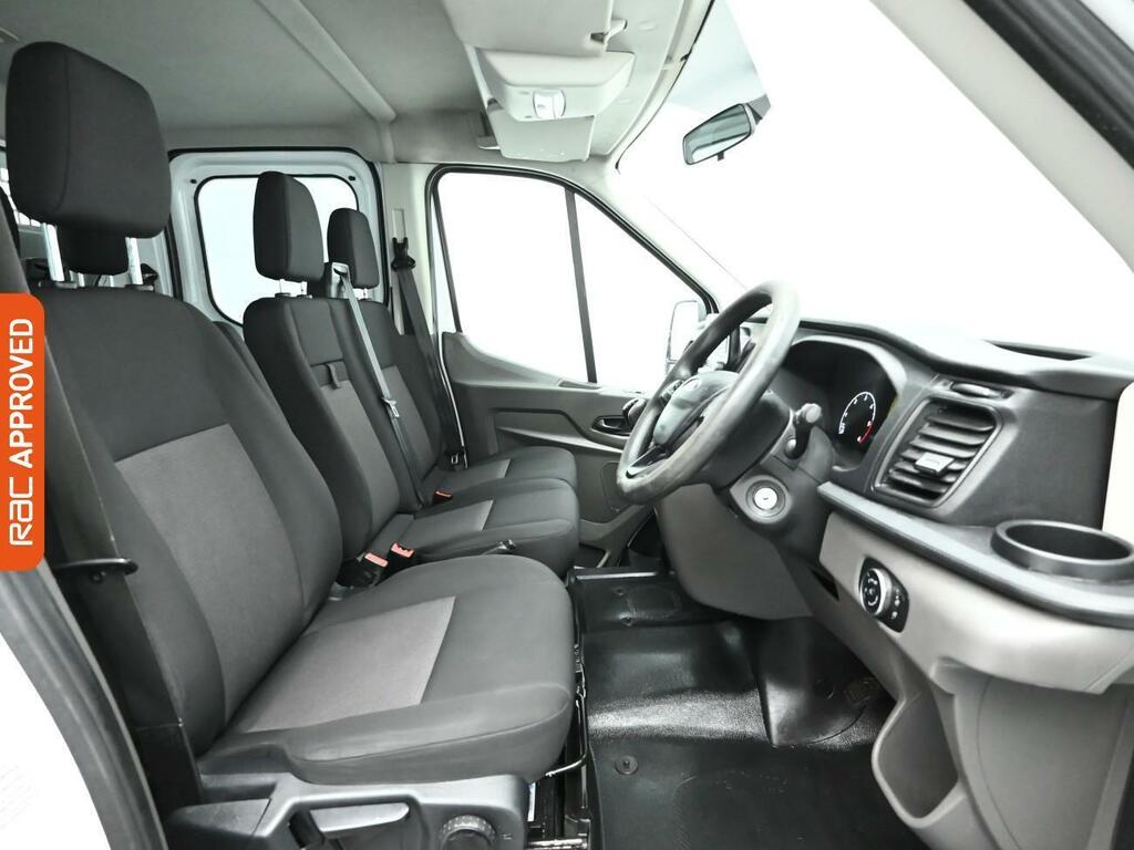 Ford Transit Custom 2.0 350 Ecoblue Leader Chassis Double Cab Dies FY70MXF White #2