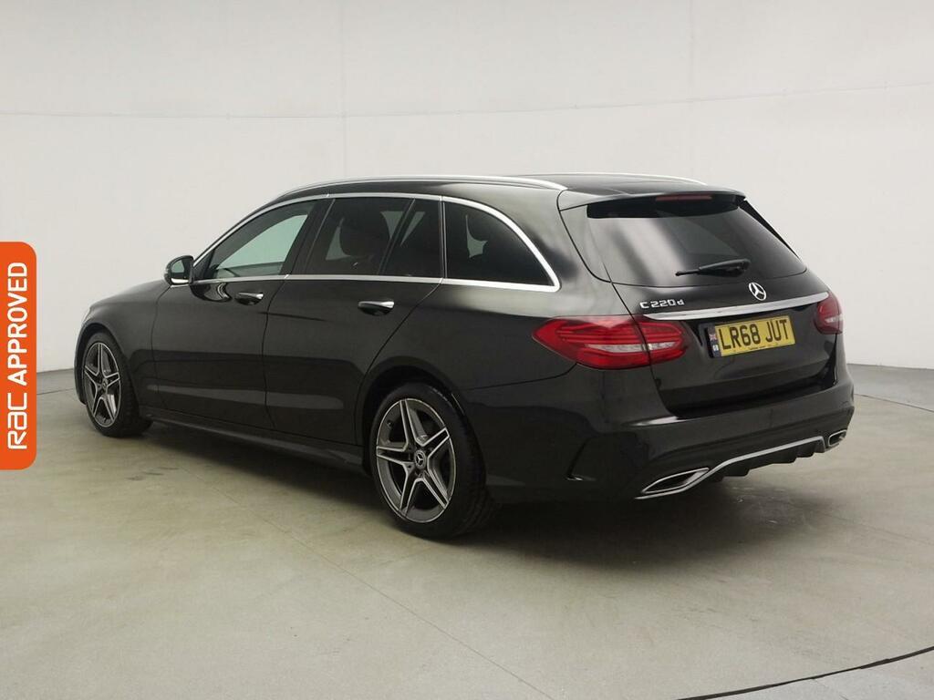 Mercedes-Benz C Class 2.0 C220d Amg Line Premium Plus Estate Diese LR68JUT Black #4