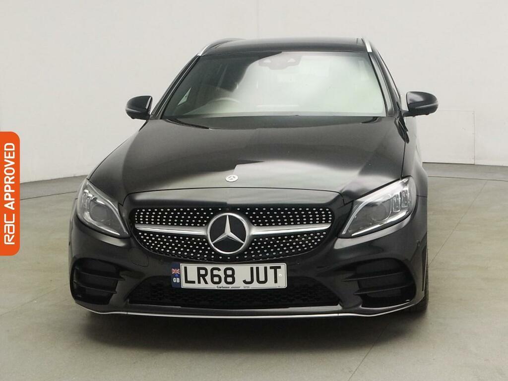 Mercedes-Benz C Class 2.0 C220d Amg Line Premium Plus Estate Diese LR68JUT Black #6