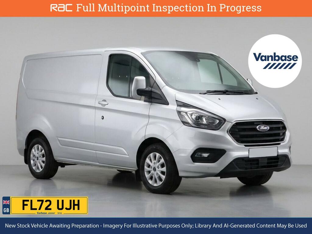 Ford Transit Custom 2.0 280 Ecoblue Limited Panel Van Manua FL72UJH Silver