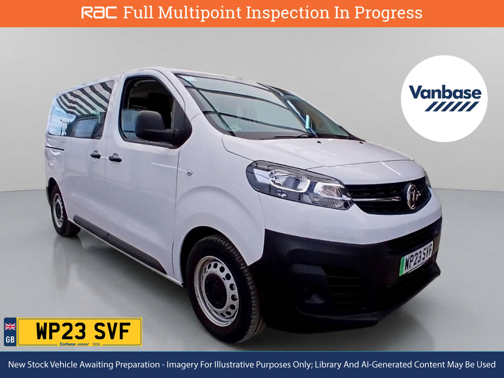 Vauxhall Vivaro 50Kwh Combi Mpv Mwb 9 Seat, 7.4 White