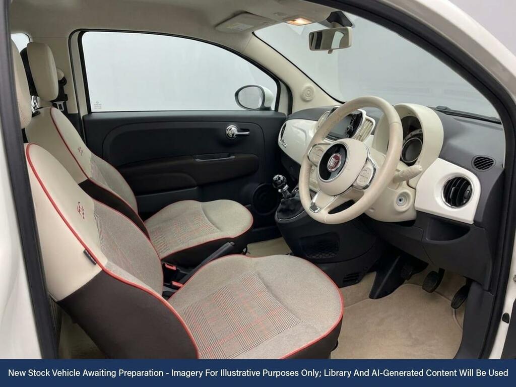 Fiat 500 1.2 Lounge Hatchback Euro 6 Ss White