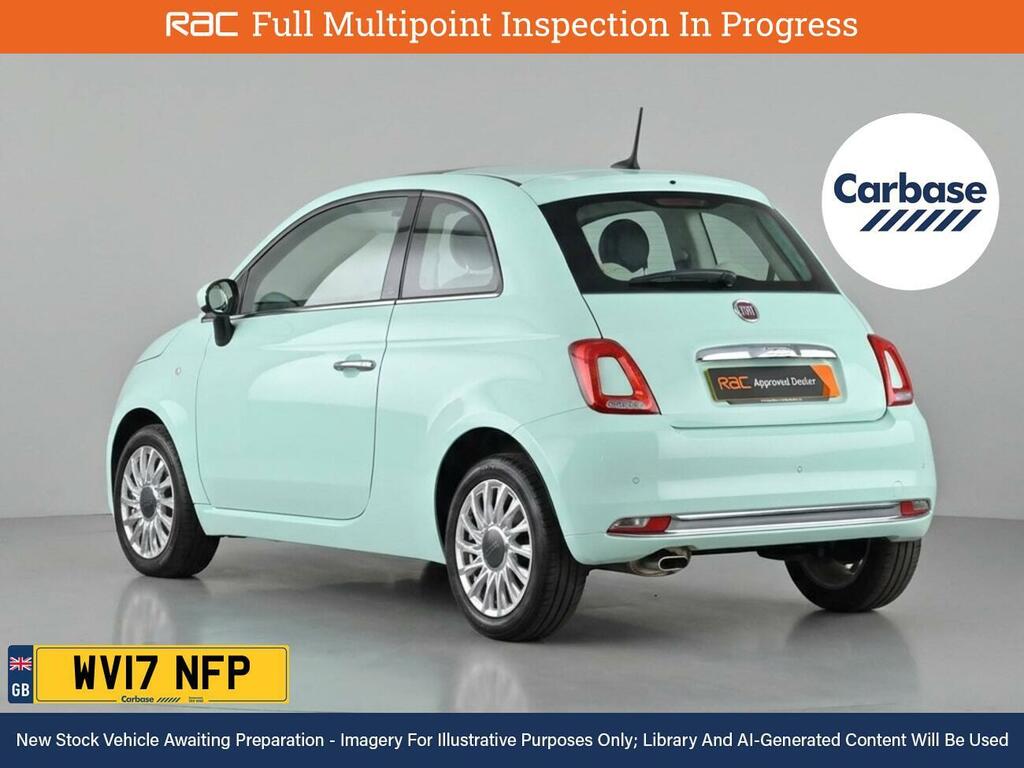 Fiat 500 1.2 Lounge Hatchback Euro 6 Ss WV17NFP Green #2