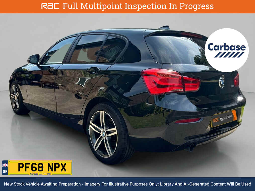 BMW 1 Series 1.5 118I Sport Hatchback Euro 6 PF68NPX Black #2