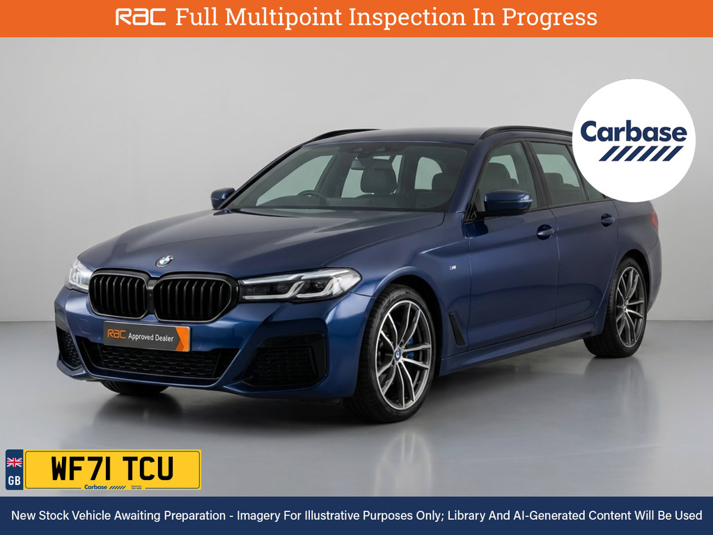 BMW 5 Series 2.0 530E 12Kwh M Sport Touring Plug-in Blue