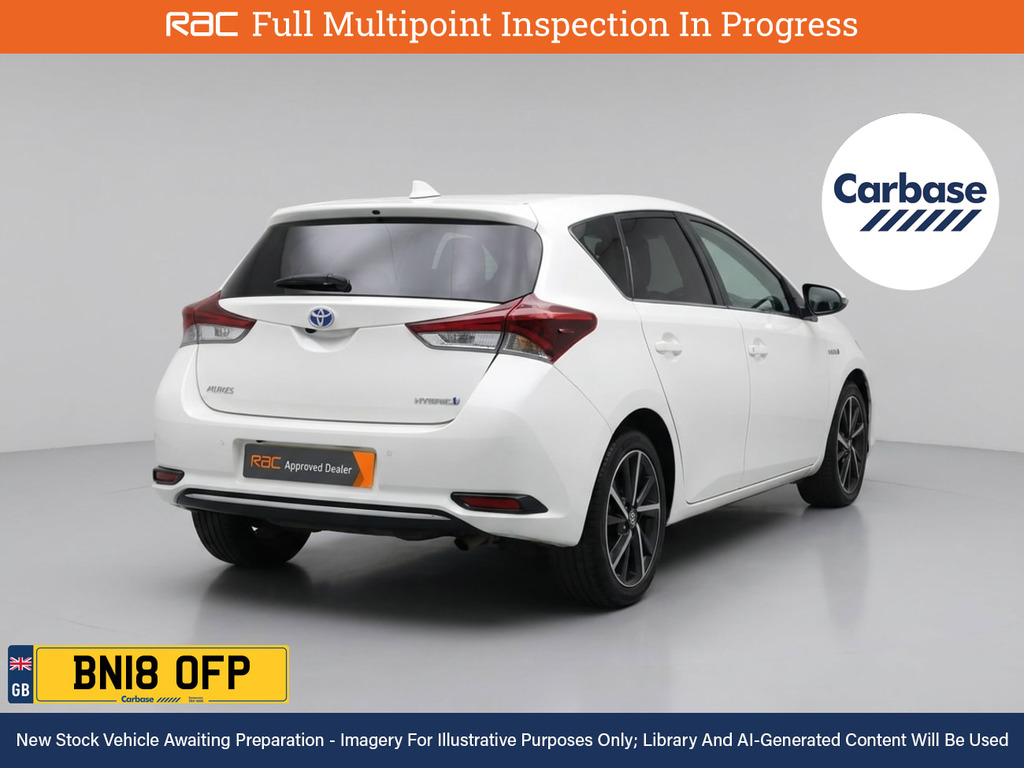 Toyota Auris 1.8 Vvt-h Design Hatchback Hybrid Cvt E White #2