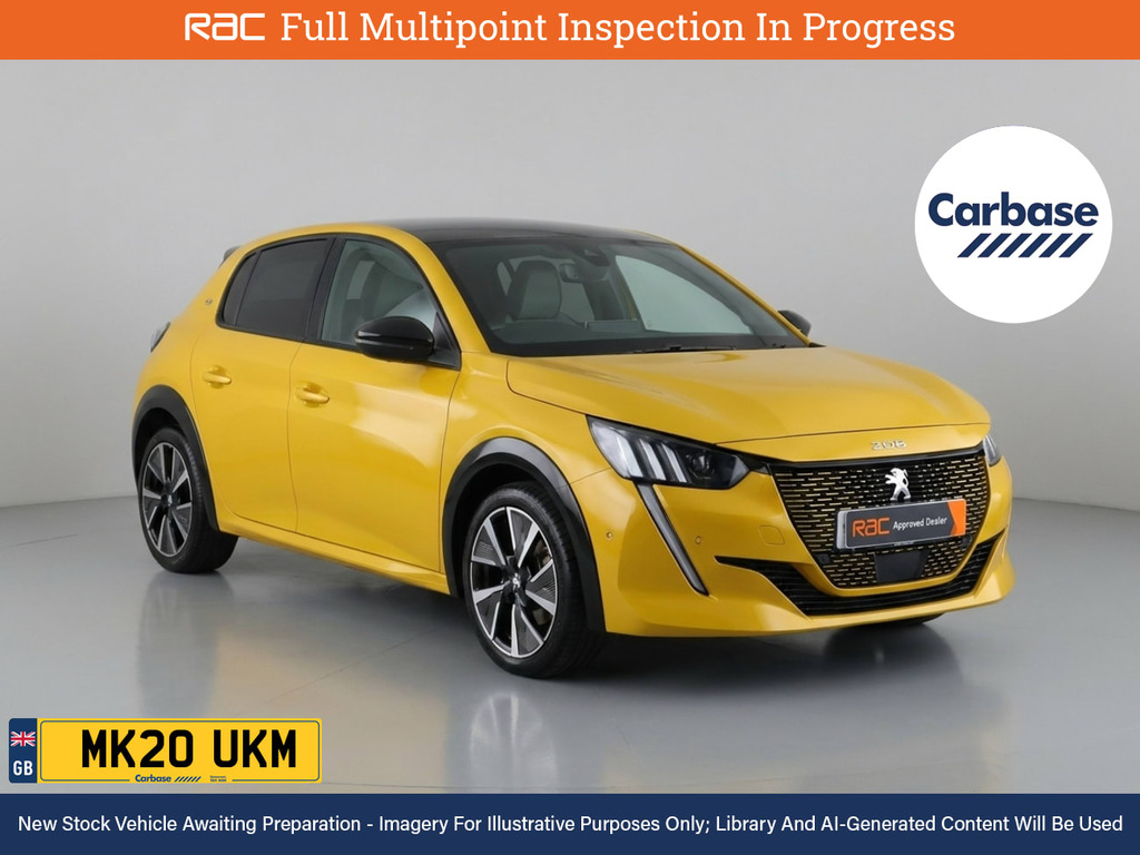 Peugeot e-208 50Kwh Gt Hatchback 136 Ps Yellow