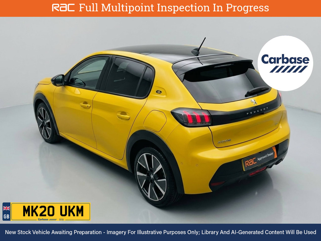Peugeot e-208 50Kwh Gt Hatchback 136 Ps Yellow #2