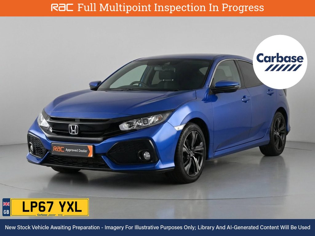 Honda Civic 1.0 Vtec Turbo Sr Hatchback Cvt Euro 6 Blue