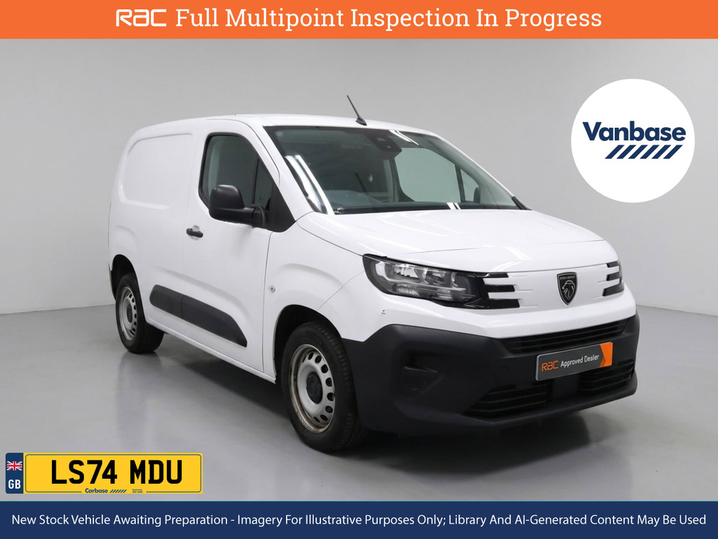 Peugeot Partner 1.5 Bluehdi 1000 Professional Standard Panel Van 5 White #4