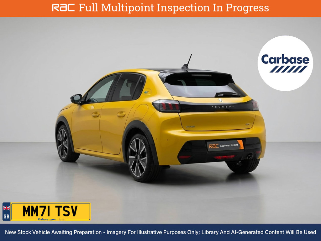 Peugeot e-208 50Kwh Gt Hatchback 136 Ps Yellow