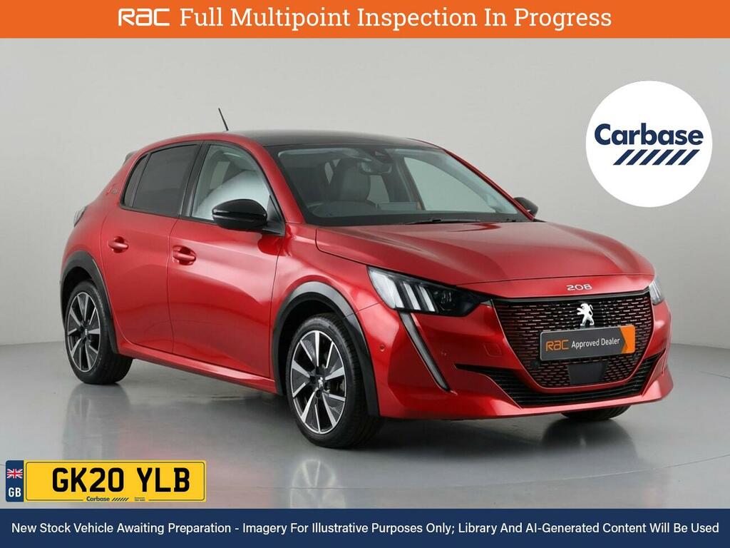 Peugeot e-208 50Kwh Gt Line Hatchback 136 Ps Red