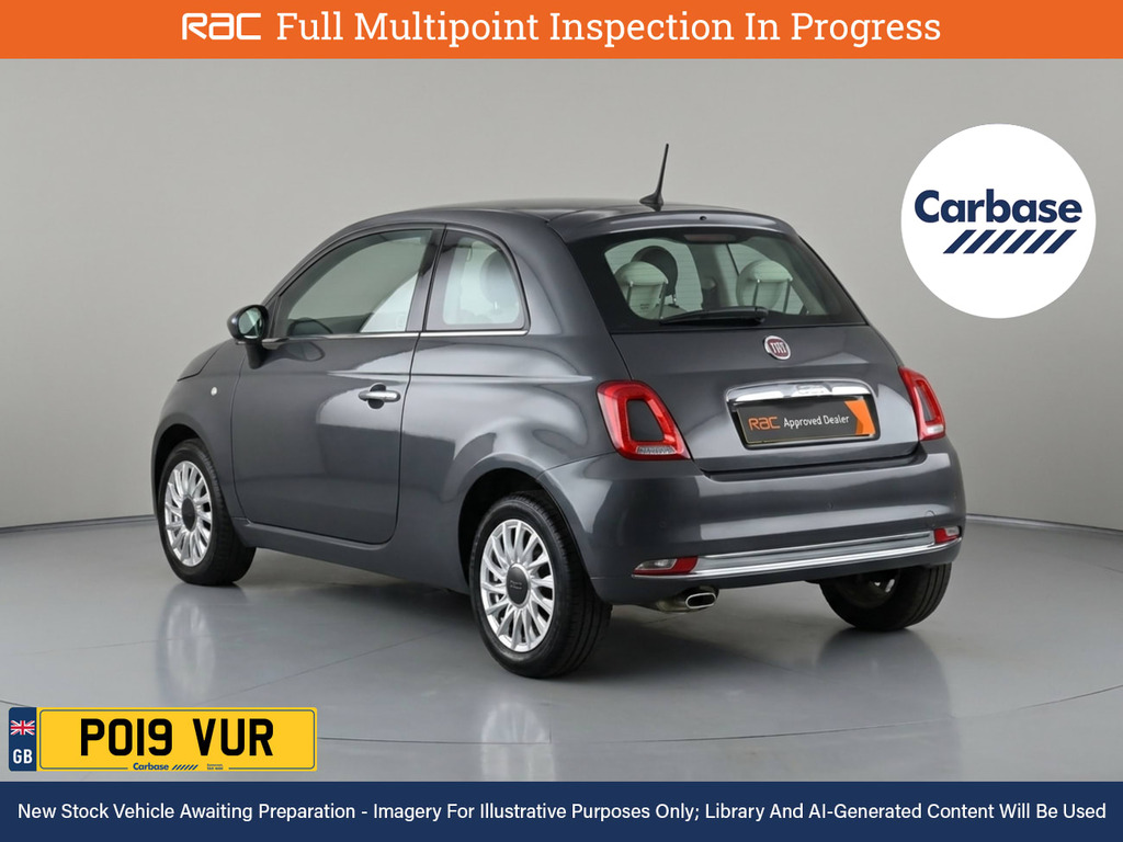 Fiat 500 1.2 Lounge Hatchback Euro 6 Ss Grey #2