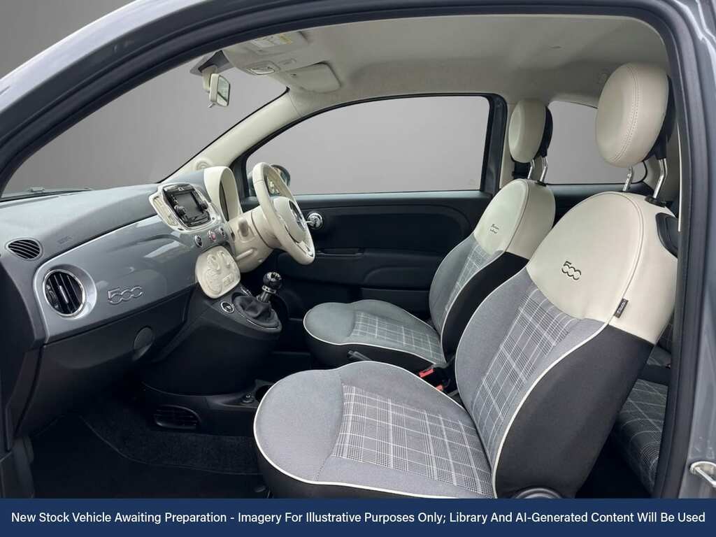 Fiat 500 1.2 Lounge Hatchback Euro 6 Ss Grey #3