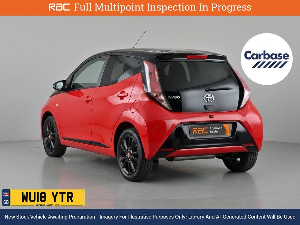Toyota Aygo 1.0 Vvt-i X-cite 4 Red Bi-tone Hatchback Petro Red #2