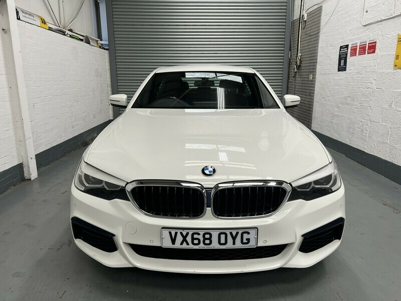 BMW 5 Series 530E M Sport White #2