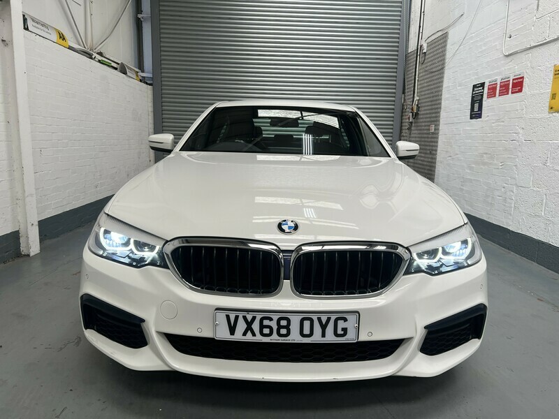 BMW 5 Series 520D M Sport Touring White #9