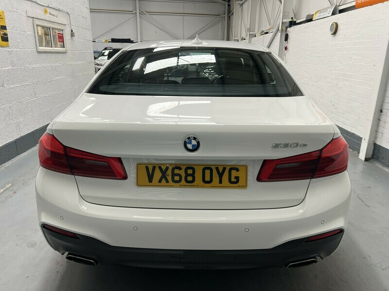 BMW 5 Series 530E M Sport White #5