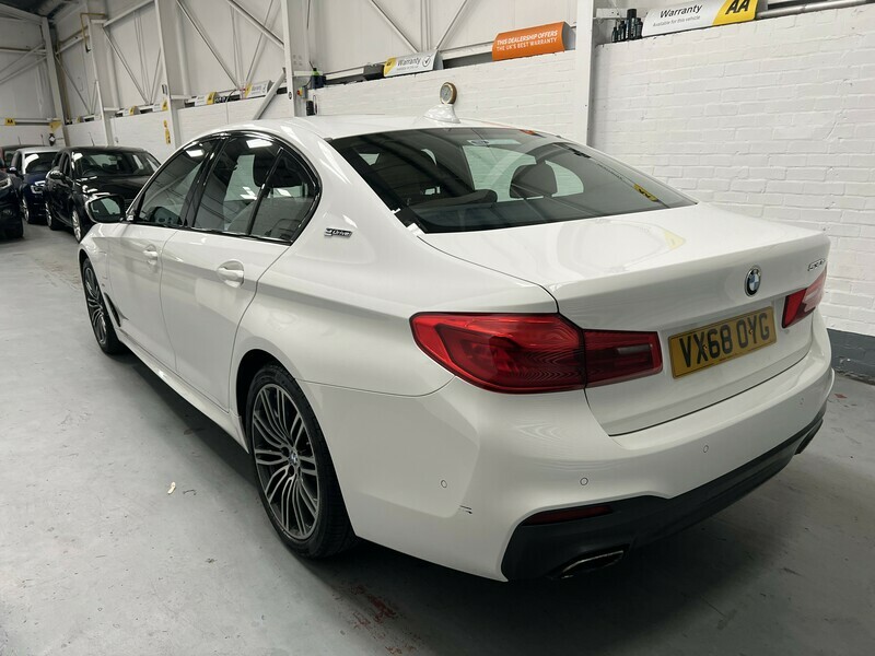 BMW 5 Series 530E M Sport White #4