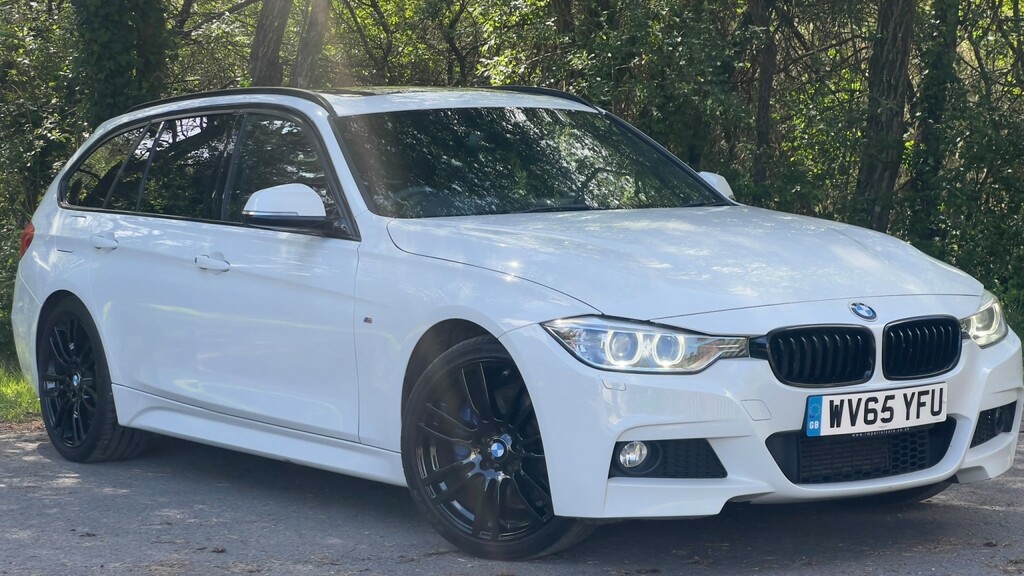 BMW 3 Series 2.0 320D M Sport Touring 2015 WV65YFU White #3