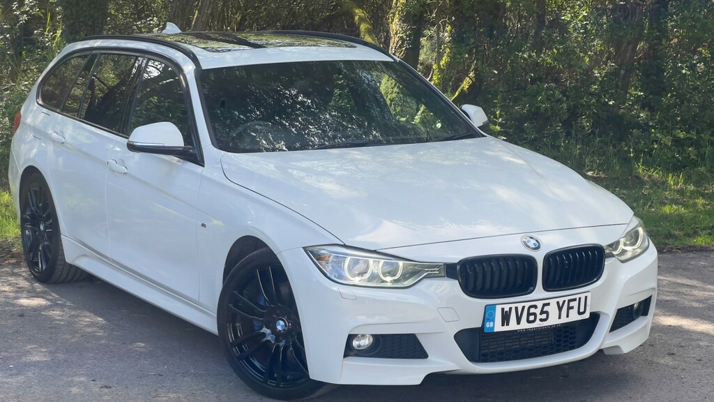 BMW 3 Series 2.0 320D M Sport Touring 2015 WV65YFU White #2