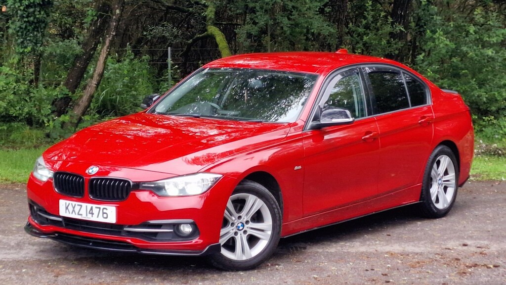 BMW 3 Series 2.0 320I Sport Saloon 2017 Red #3