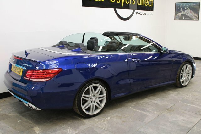 Mercedes-Benz E Class 2016 3.0 E350d V6 Amg Line Edition Cabriolet G-tro Blue #4