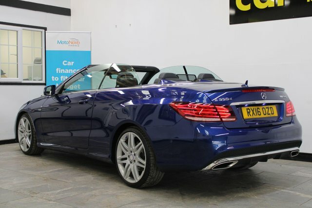 Mercedes-Benz E Class 2016 3.0 E350d V6 Amg Line Edition Cabriolet G-tro Blue #3