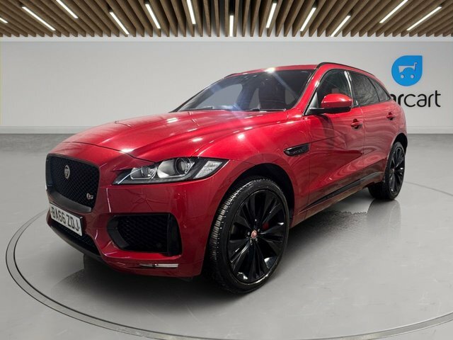 Jaguar F-Pace D300 V6 S Suv BA66ZDJ Red #3