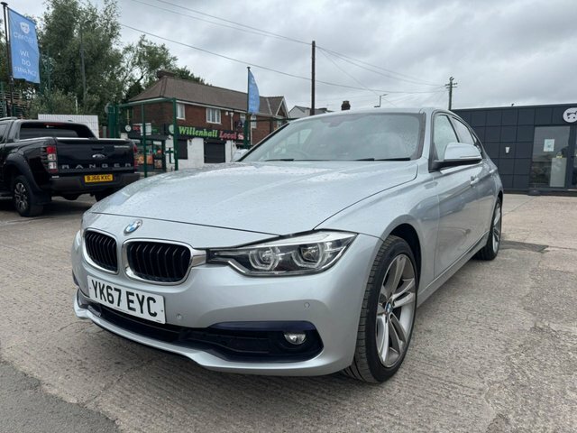 BMW 3 Series 320D Sport Saloon YK67EYC Silver #2