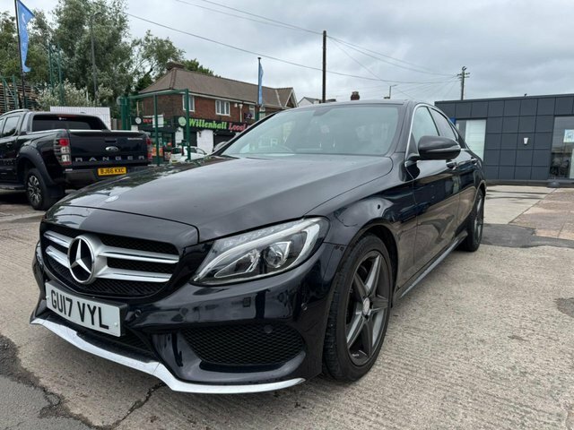 Mercedes-Benz C Class C220d Amg Line Premium GU17VYL Black #2