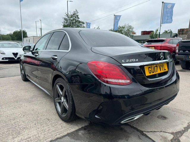 Mercedes-Benz C Class C220d Amg Line Premium GU17VYL Black #3