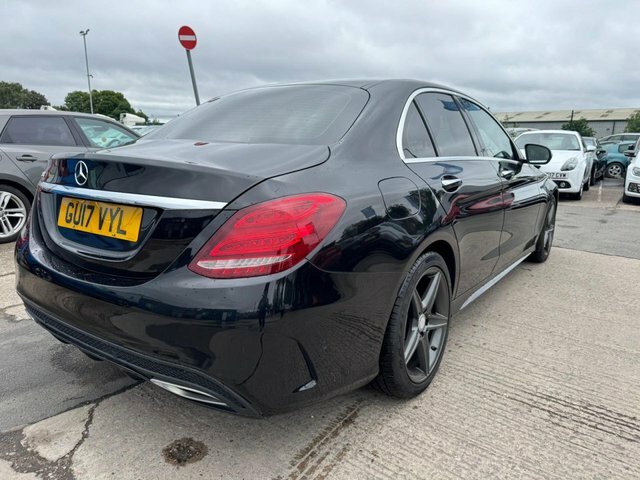 Mercedes-Benz C Class C220d Amg Line Premium GU17VYL Black #4
