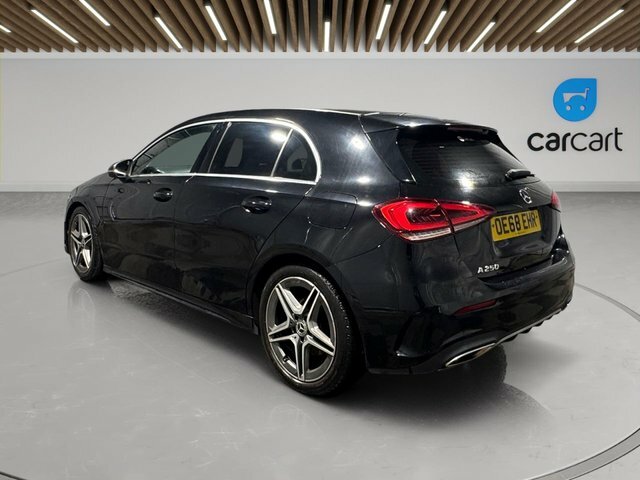 Mercedes-Benz A Class A250 Amg Line Hatchback OE68EHR Black #5