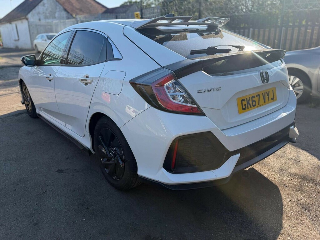 Honda Civic 1.0 Vtec Turbo Se Cvt Euro 6 Ss White #4