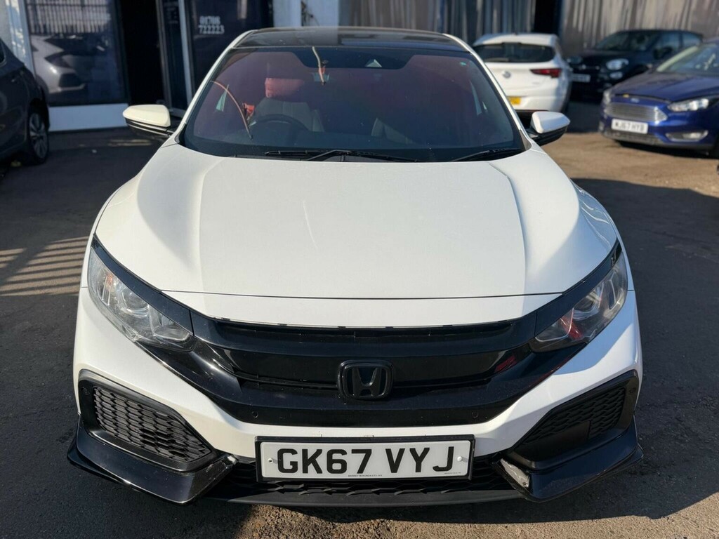 Honda Civic 1.0 Vtec Turbo Se Cvt Euro 6 Ss White #5