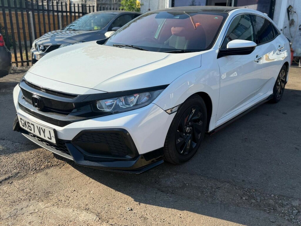 Honda Civic 1.0 Vtec Turbo Se Cvt Euro 6 Ss White #3