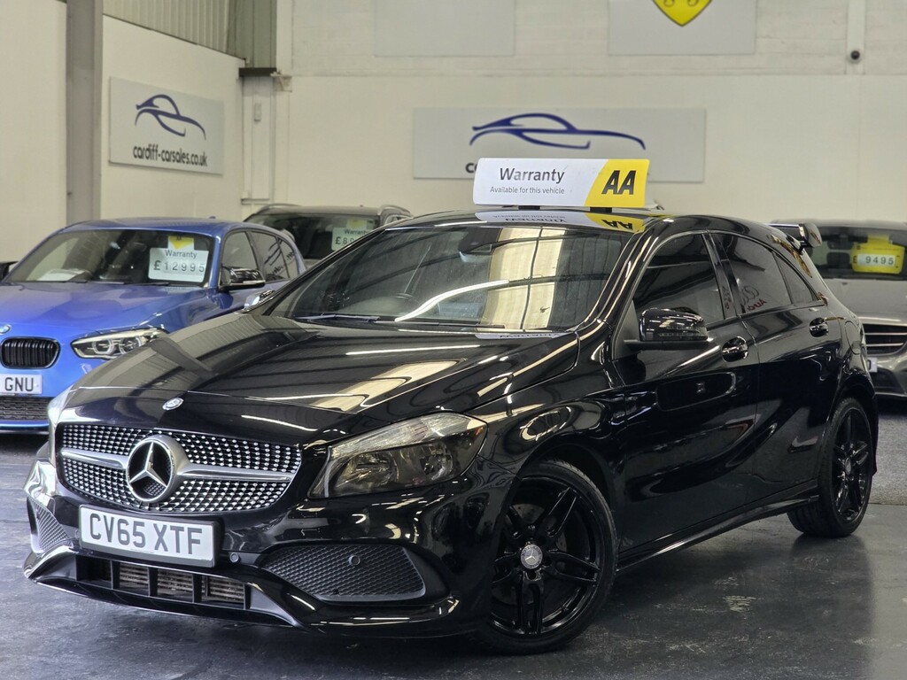 Mercedes-Benz A Class Hatchback 2.1 A220d Amg Line 201565 CV65XTF Black #4