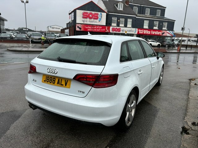 Audi A3 Hatchback J888ALV White #3