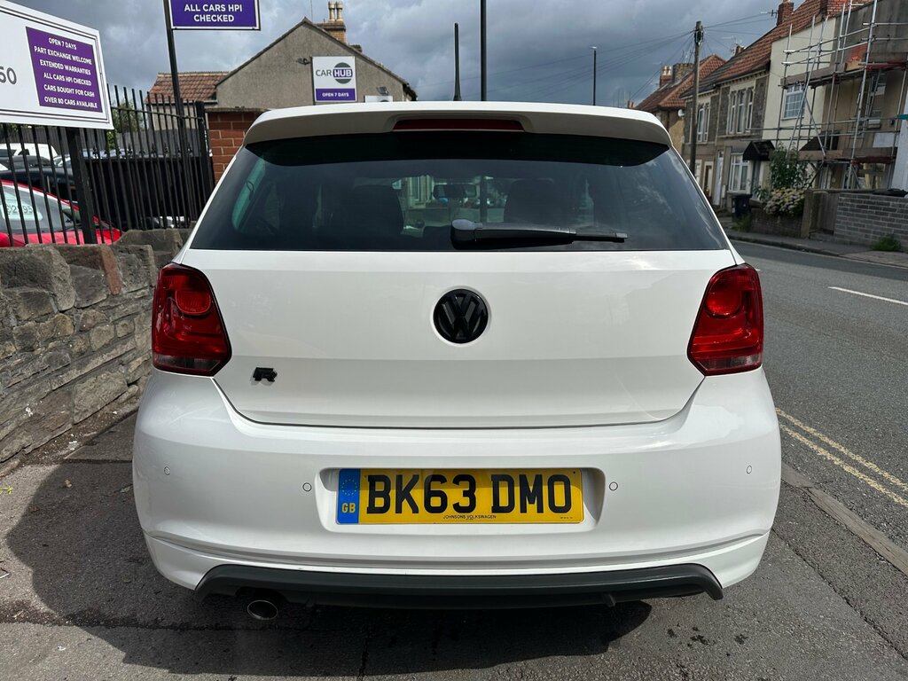 Volkswagen Polo 1.2 Tsi R-line Hatchback Euro 5 BK63DMO White #4